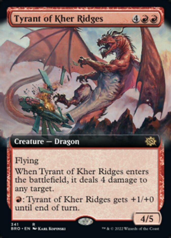 Tyrant of Kher Ridges (Extended Art) [The Brothers' War] | Cards and Coasters CA