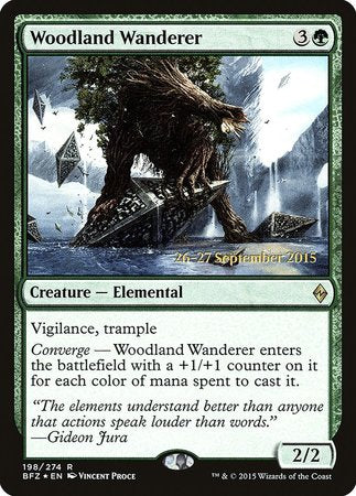 Woodland Wanderer [Battle for Zendikar Promos] | Cards and Coasters CA