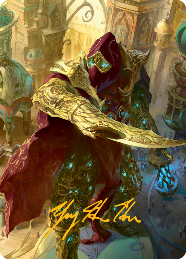Baral, Chief of Compliance Art Card (Gold-Stamped Signature) [March of the Machine Art Series] | Cards and Coasters CA