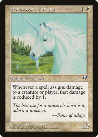 Benevolent Unicorn [Mirage] | Cards and Coasters CA