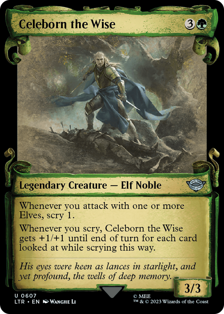 Celeborn the Wise [The Lord of the Rings: Tales of Middle-Earth Showcase Scrolls] | Cards and Coasters CA