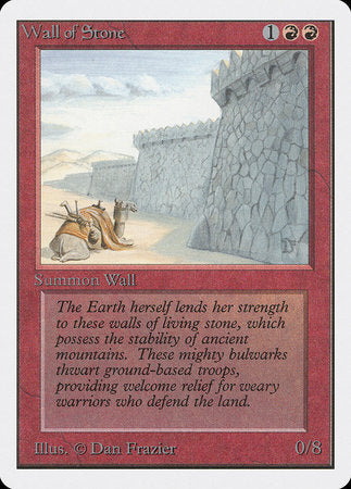 Wall of Stone [Unlimited Edition] | Cards and Coasters CA