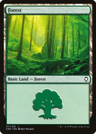 Forest (311) [Commander Anthology Volume II] | Cards and Coasters CA