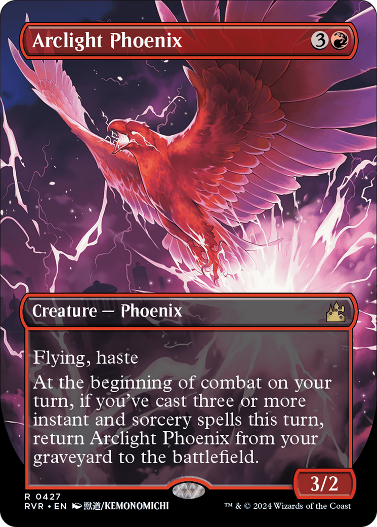 Arclight Phoenix (Anime Borderless) [Ravnica Remastered] | Cards and Coasters CA