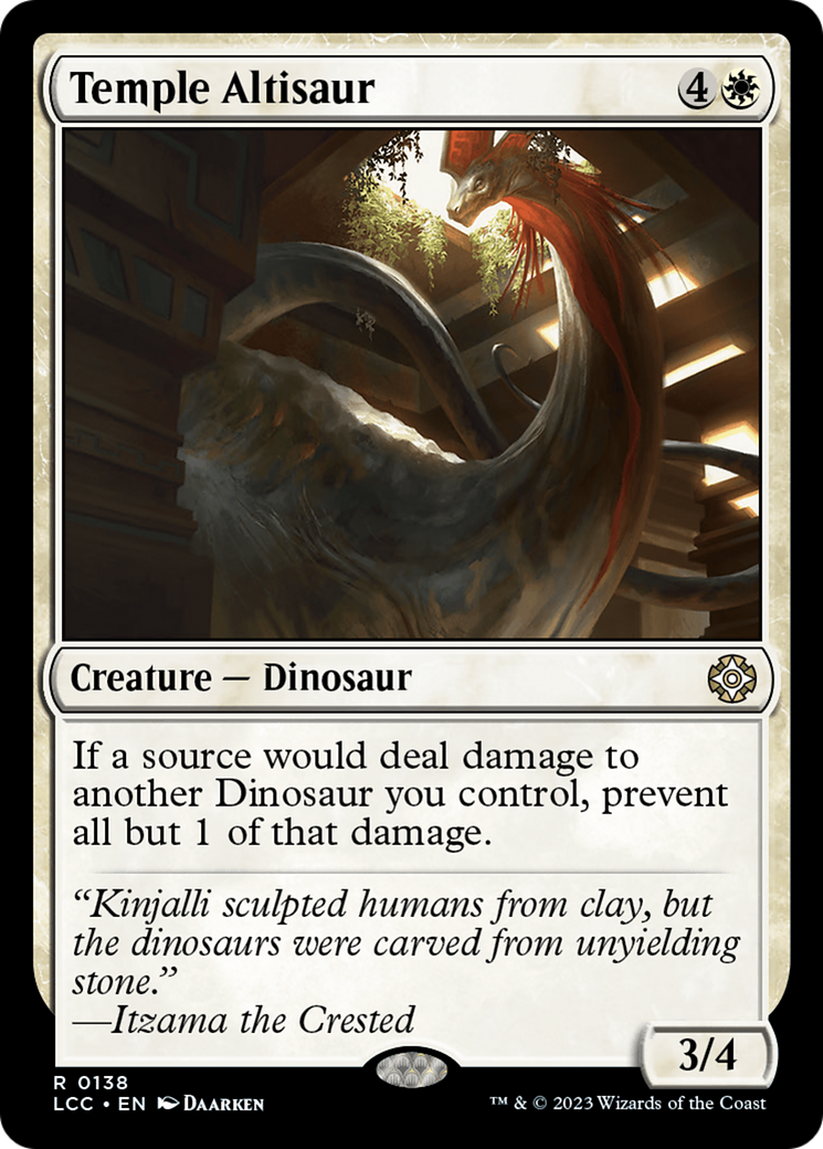 Temple Altisaur [The Lost Caverns of Ixalan Commander] | Cards and Coasters CA