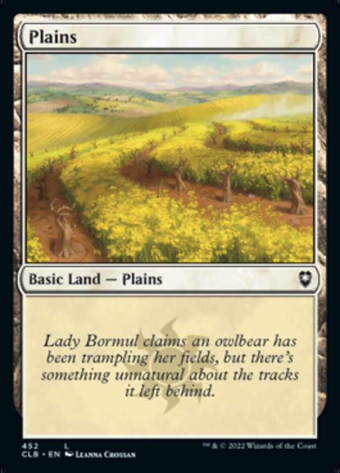 Plains (452) [Commander Legends: Battle for Baldur's Gate] | Cards and Coasters CA