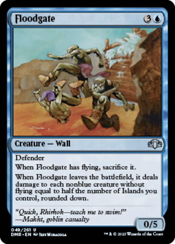 Floodgate [Dominaria Remastered] | Cards and Coasters CA