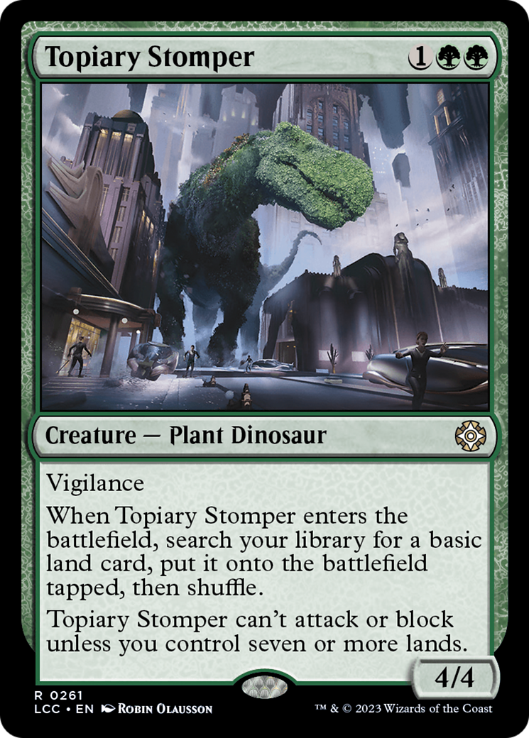 Topiary Stomper [The Lost Caverns of Ixalan Commander] | Cards and Coasters CA