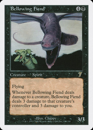 Bellowing Fiend [Seventh Edition] | Cards and Coasters CA