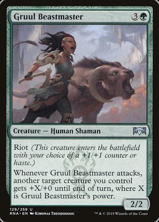 Gruul Beastmaster [Ravnica Allegiance] | Cards and Coasters CA