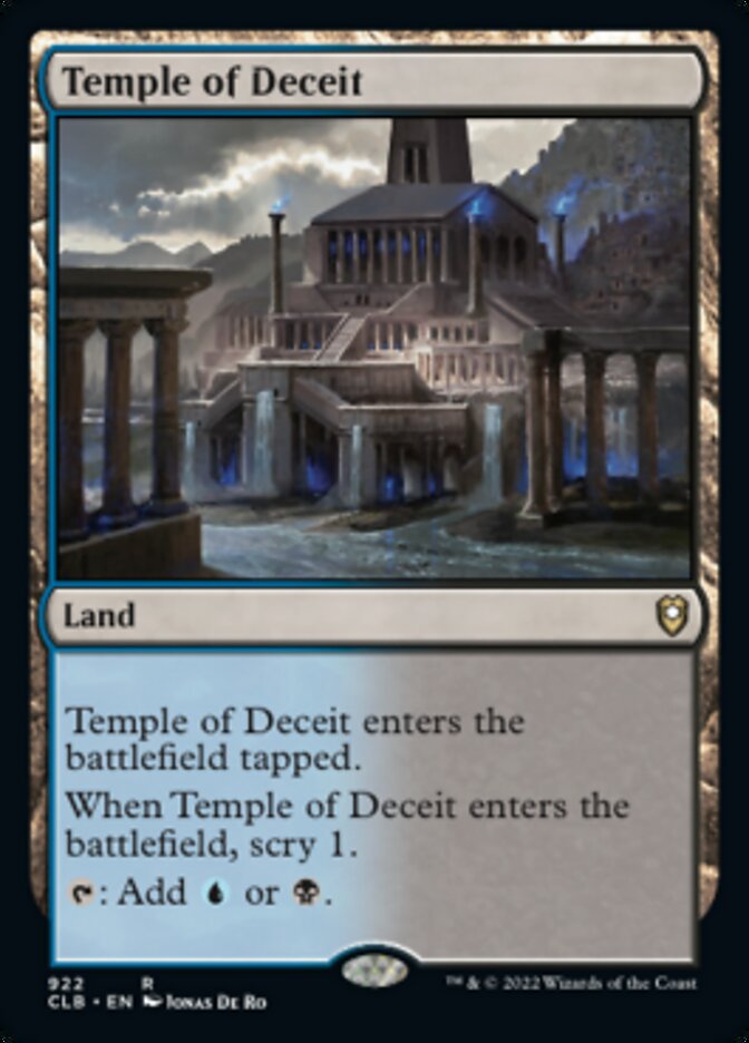 Temple of Deceit [Commander Legends: Battle for Baldur's Gate] | Cards and Coasters CA