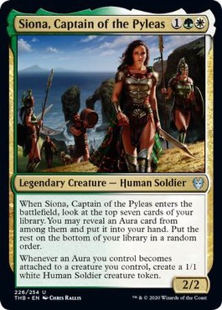 Siona, Captain of the Pyleas [Theros Beyond Death] | Cards and Coasters CA