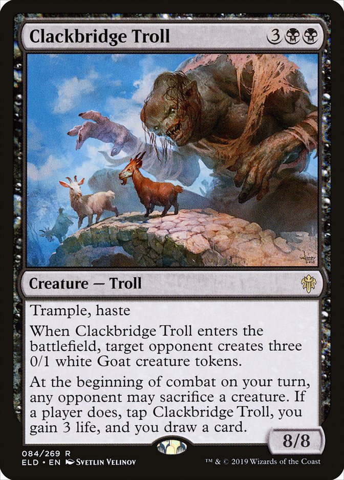 Clackbridge Troll [Throne of Eldraine] | Cards and Coasters CA