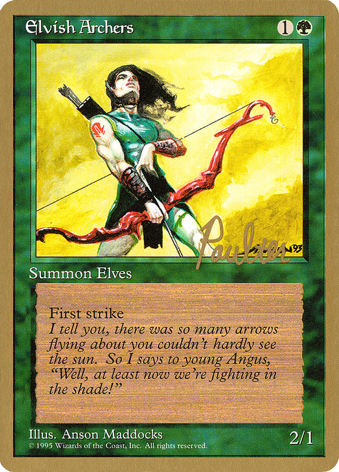 Elvish Archers (Preston Poulter) [Pro Tour Collector Set] | Cards and Coasters CA