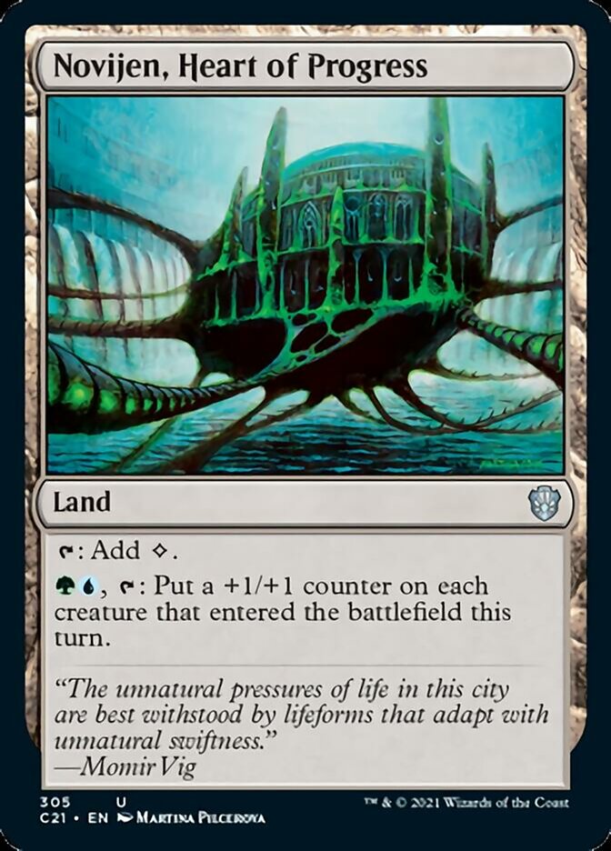 Novijen, Heart of Progress [Commander 2021] | Cards and Coasters CA