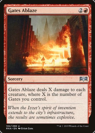 Gates Ablaze [Ravnica Allegiance] | Cards and Coasters CA