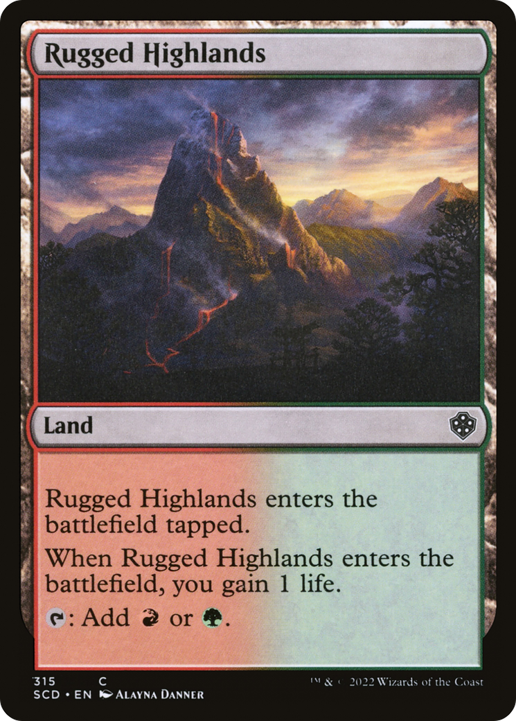 Rugged Highlands [Starter Commander Decks] | Cards and Coasters CA