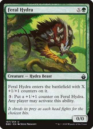 Feral Hydra [Battlebond] | Cards and Coasters CA