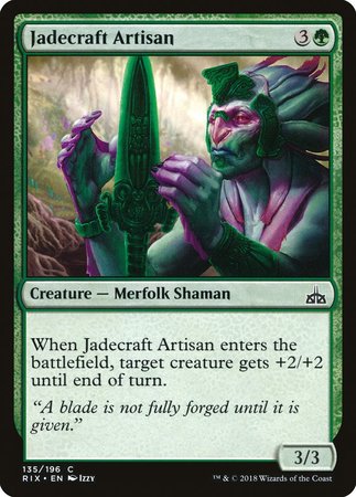 Jadecraft Artisan [Rivals of Ixalan] | Cards and Coasters CA