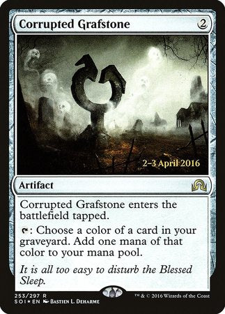 Corrupted Grafstone [Shadows over Innistrad Promos] | Cards and Coasters CA