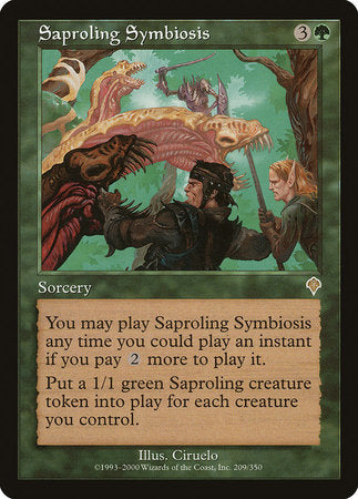 Saproling Symbiosis [Invasion] | Cards and Coasters CA