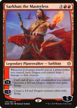 Sarkhan the Masterless [War of the Spark] | Cards and Coasters CA