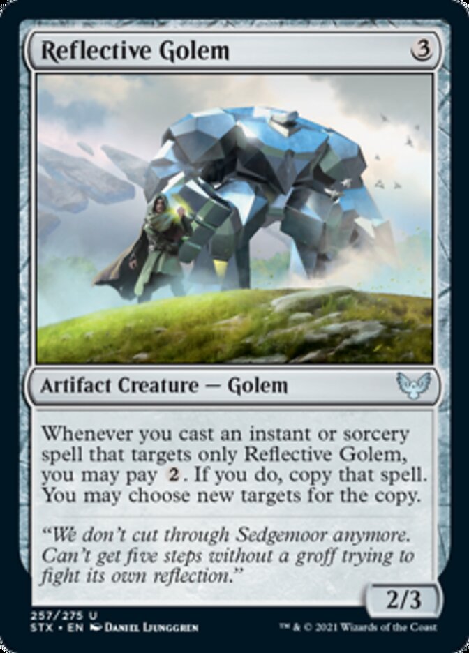 Reflective Golem [Strixhaven: School of Mages] | Cards and Coasters CA