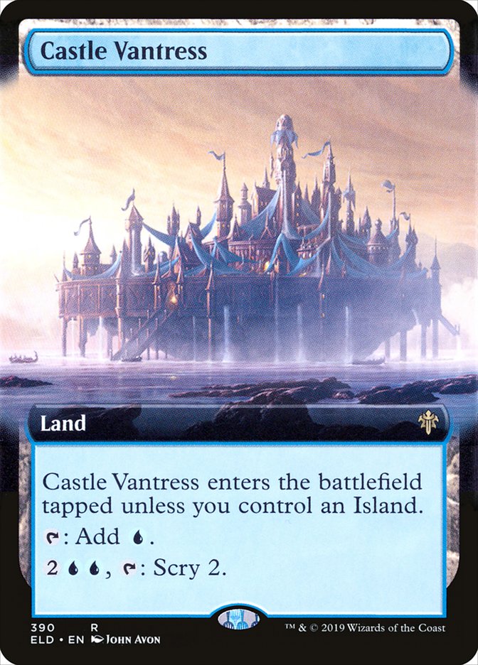 Castle Vantress (Extended Art) [Throne of Eldraine] | Cards and Coasters CA
