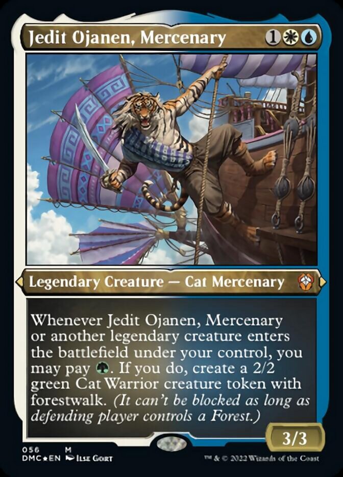 Jedit Ojanen, Mercenary (Foil Etched) [Dominaria United Commander] | Cards and Coasters CA