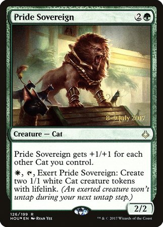 Pride Sovereign [Hour of Devastation Promos] | Cards and Coasters CA