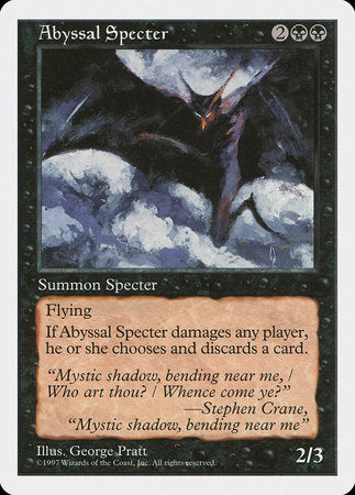Abyssal Specter [Fifth Edition] | Cards and Coasters CA