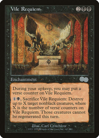 Vile Requiem [Urza's Saga] | Cards and Coasters CA