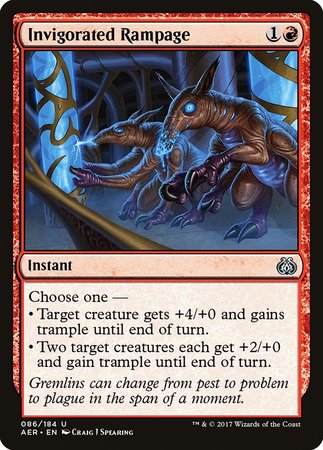 Invigorated Rampage [Aether Revolt] | Cards and Coasters CA