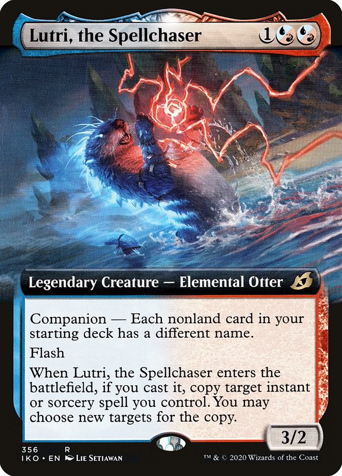 Lutri, the Spellchaser (Extended Art) [Ikoria: Lair of Behemoths] | Cards and Coasters CA