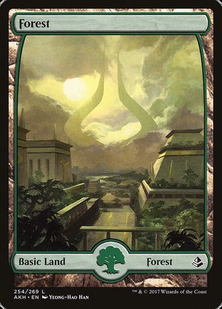 Forest (254) - Full Art [Amonkhet] | Cards and Coasters CA