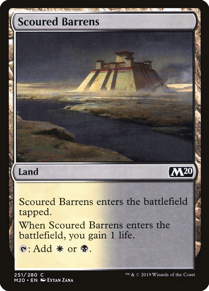 Scoured Barrens [Core Set 2020] | Cards and Coasters CA