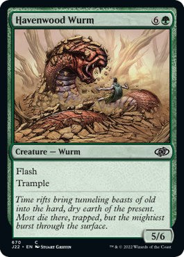 Havenwood Wurm [Jumpstart 2022] | Cards and Coasters CA