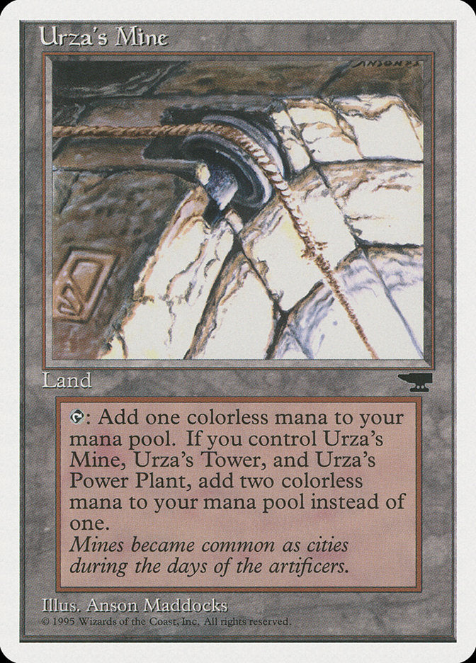 Urza's Mine (Pulley Embedded in Stone) [Chronicles] | Cards and Coasters CA
