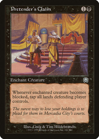 Pretender's Claim [Mercadian Masques] | Cards and Coasters CA