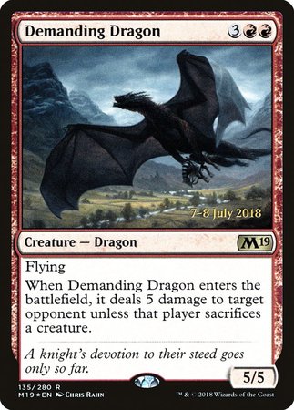 Demanding Dragon [Core Set 2019 Promos] | Cards and Coasters CA