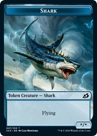 Shark // Human Soldier (003) Double-sided Token [Ikoria: Lair of Behemoths Tokens] | Cards and Coasters CA