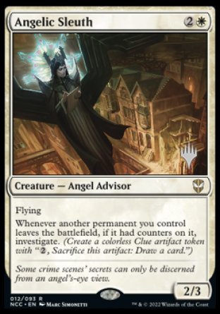 Angelic Sleuth (Promo Pack) [Streets of New Capenna Commander Promos] | Cards and Coasters CA