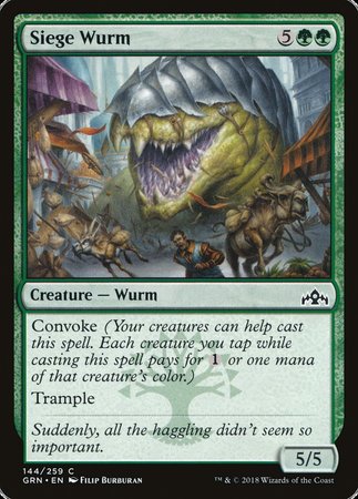 Siege Wurm [Guilds of Ravnica] | Cards and Coasters CA