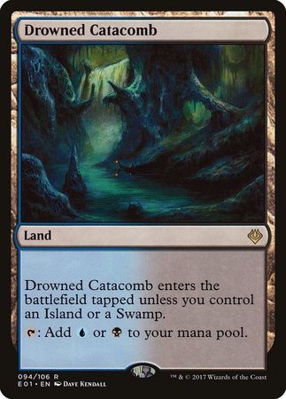 Drowned Catacomb [Archenemy: Nicol Bolas] | Cards and Coasters CA