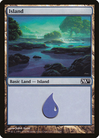 Island (235) [Magic 2011] | Cards and Coasters CA