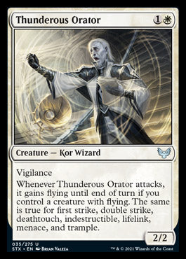 Thunderous Orator [Strixhaven: School of Mages] | Cards and Coasters CA