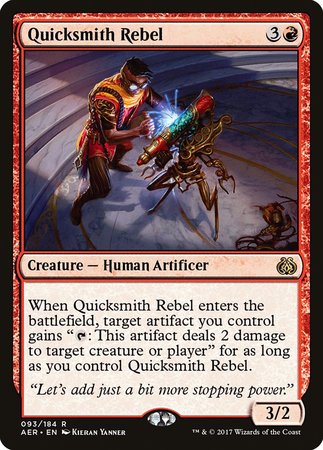 Quicksmith Rebel [Aether Revolt] | Cards and Coasters CA