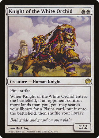 Knight of the White Orchid [Duel Decks: Knights vs. Dragons] | Cards and Coasters CA