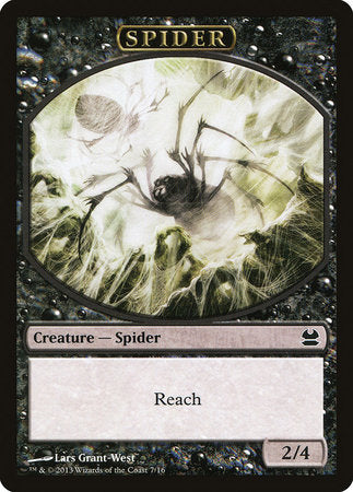 Spider Token (Black) [Modern Masters Tokens] | Cards and Coasters CA