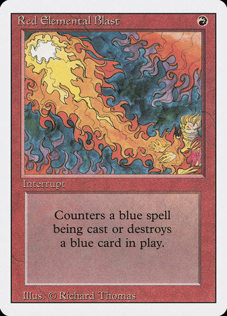 Red Elemental Blast [Revised Edition] | Cards and Coasters CA